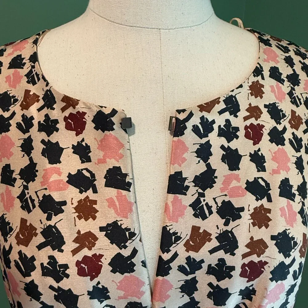 Hugo Boss Business Formal 100% Silk Dress Sz 12 - Picture 6 of 10